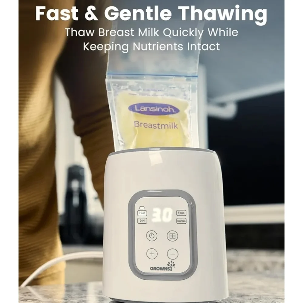Grownsy White Baby Bottle Warmer